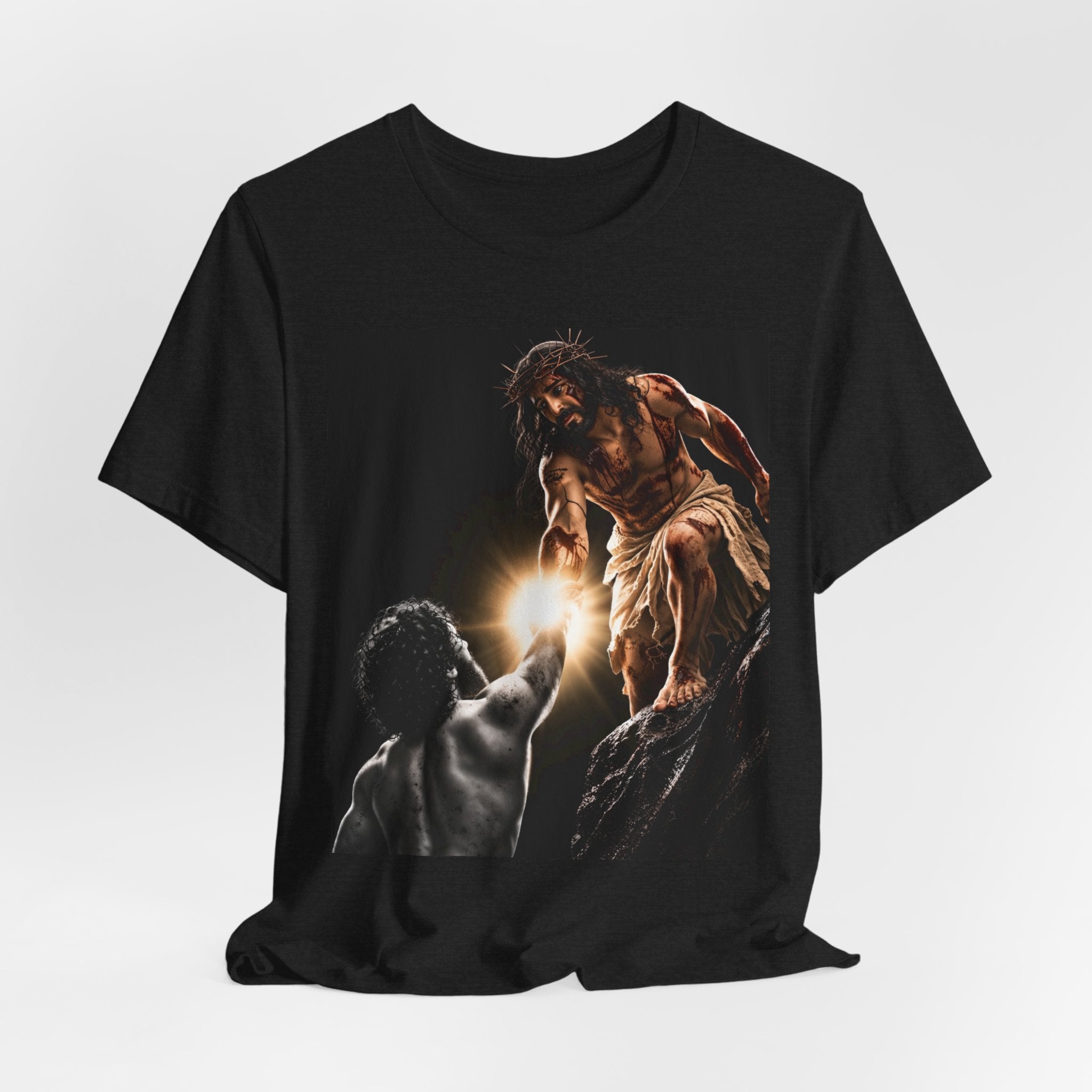 JESUS LIFTING UP A MAN - TEE