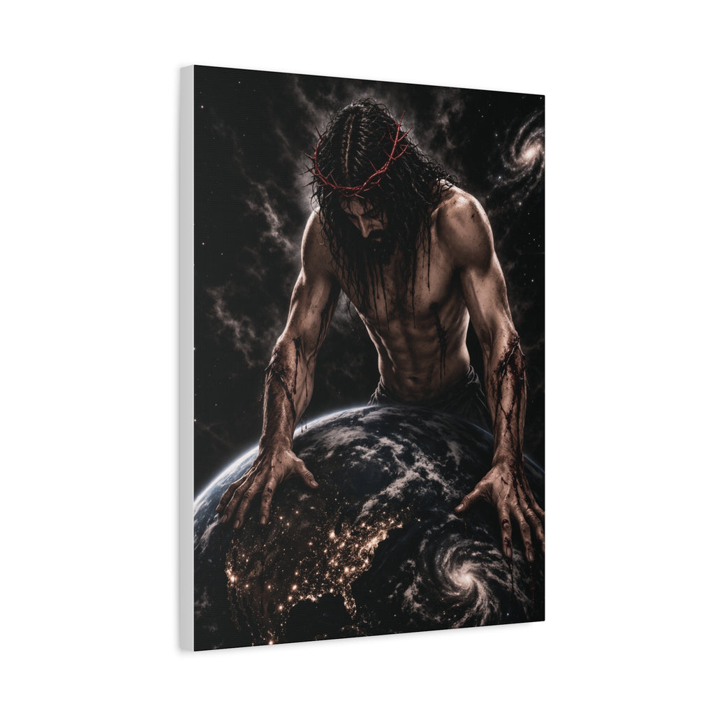 JESUS HEALING THE WORLD CANVAS POSTER