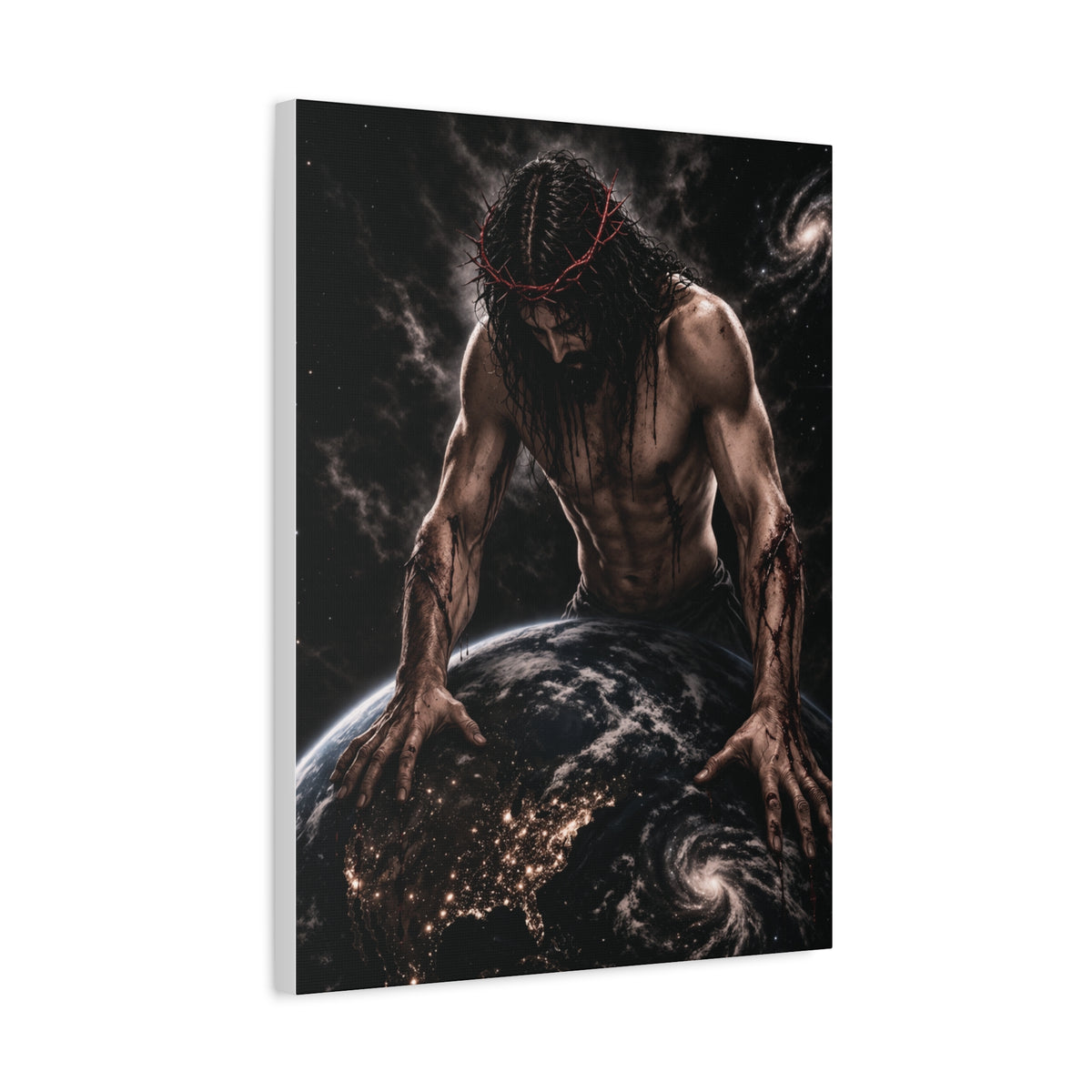 JESUS HEALING THE WORLD CANVAS POSTER
