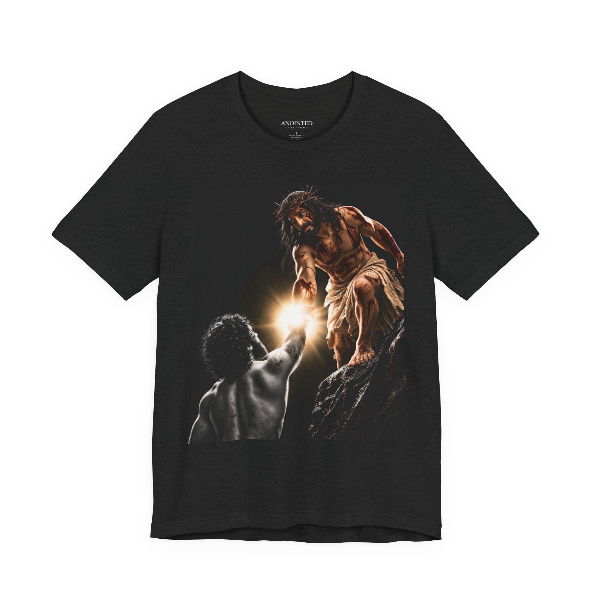 JESUS LIFTING UP A MAN - TEE