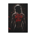 ONLY JESUS CAN SAVE BLOOD ART CANVAS POSTER