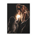 JESUS LIFTING A WOMEN UP - CANVAS POSTER