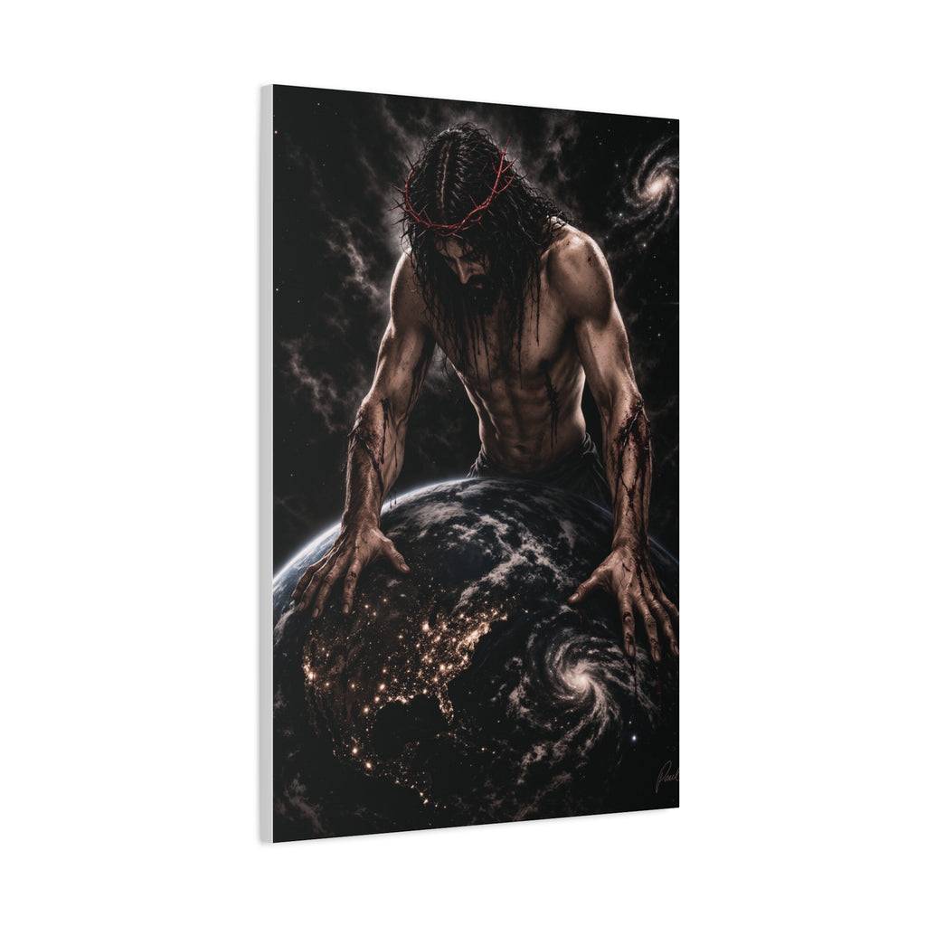 JESUS HEALING THE WORLD CANVAS POSTER