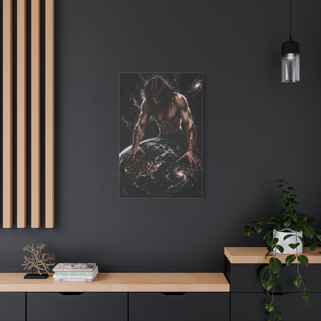 JESUS HEALING THE WORLD CANVAS POSTER