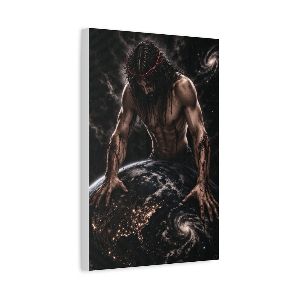 JESUS HEALING THE WORLD CANVAS POSTER