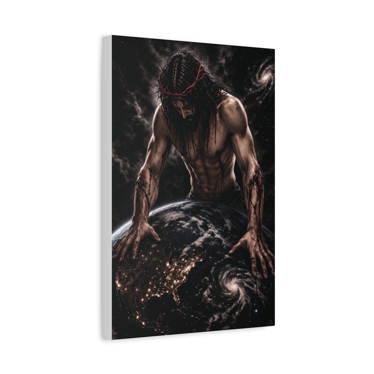 JESUS HEALING THE WORLD CANVAS POSTER